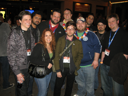 Peter Sciretta, Neil Miller, Kevin Kelly, Brian, Ken Evans, Mel Valentin, Alex Billington and the Blip Festival Guys