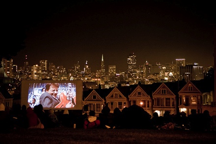 Back to the Future at Alamo Square Movie Night