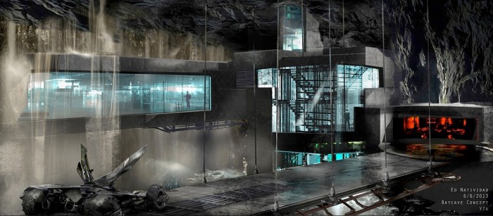 Batman v Superman Concept Art Batcave