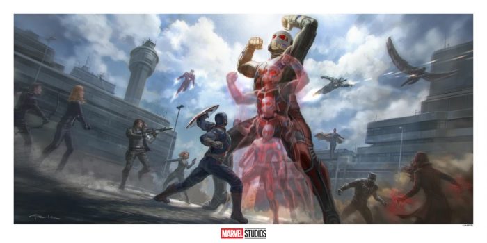 Captain America Civil War Concept Art Print