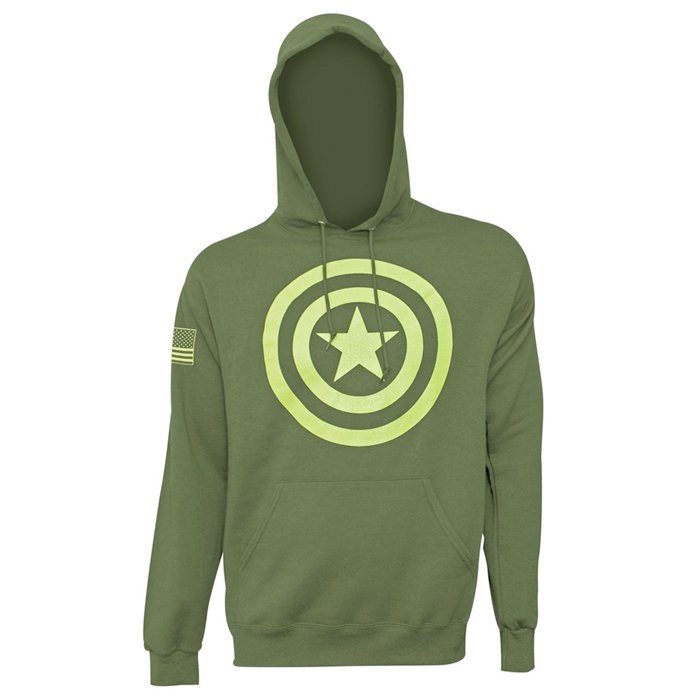 Captain America Hoodie - Salute to the Troops