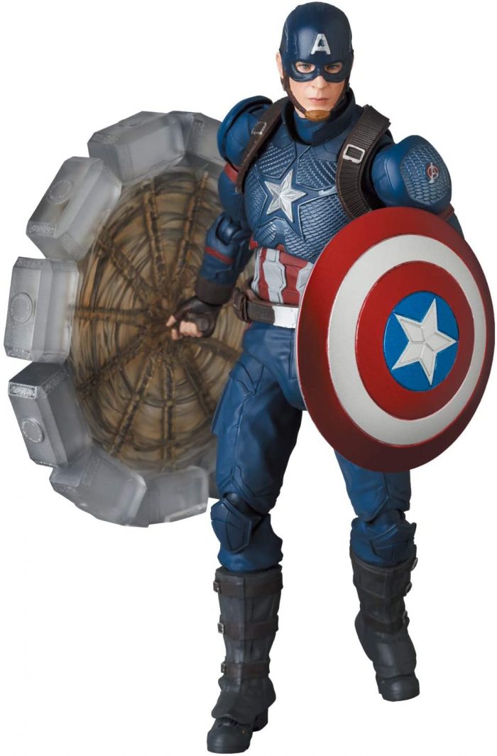MAFEX Captain America with Spinning Mjolnir