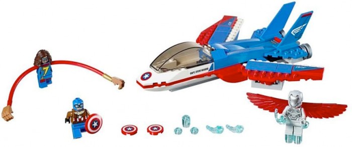 Captain America and Ms. Marvel LEGO Set