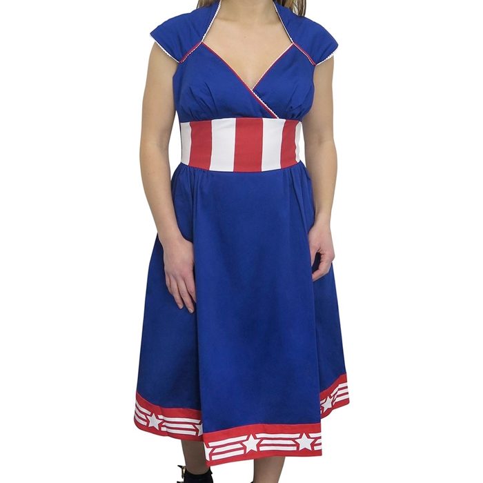 Captain America Pin-Up Dress