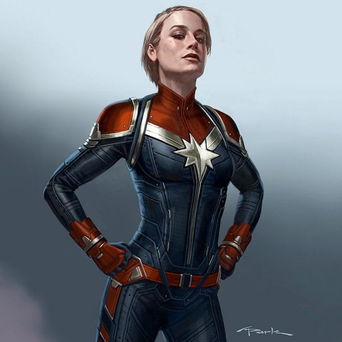 Captain Marvel Concept Art - Short Hair