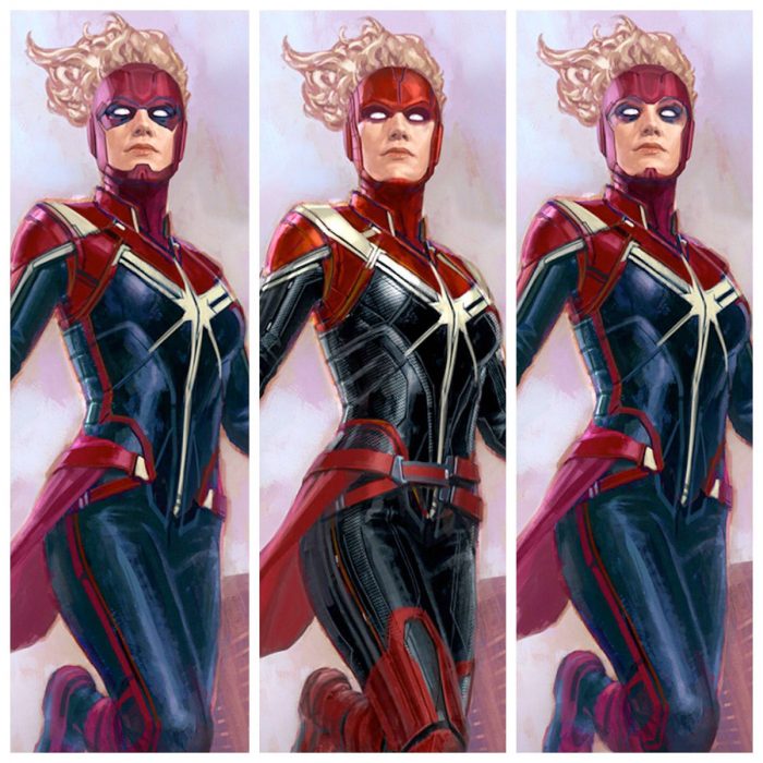 Captain Marvel Concept Art - Helmet Design