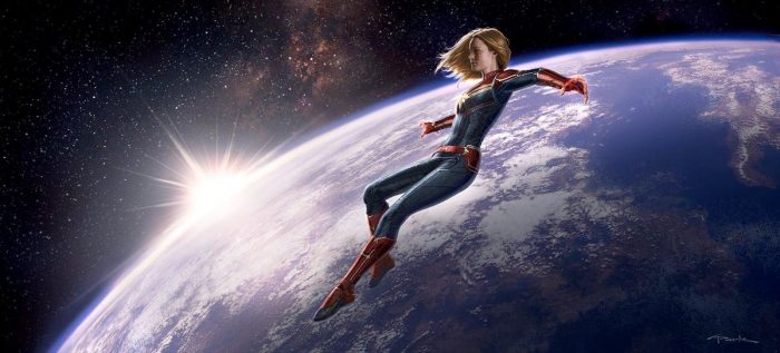 Captain Marvel Keyframe Art