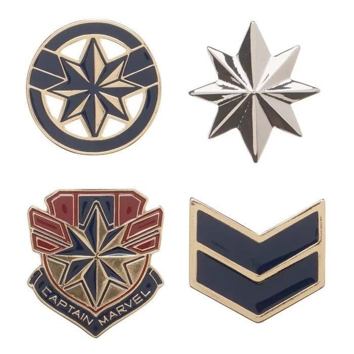 Captain Marvel Lapel Pins