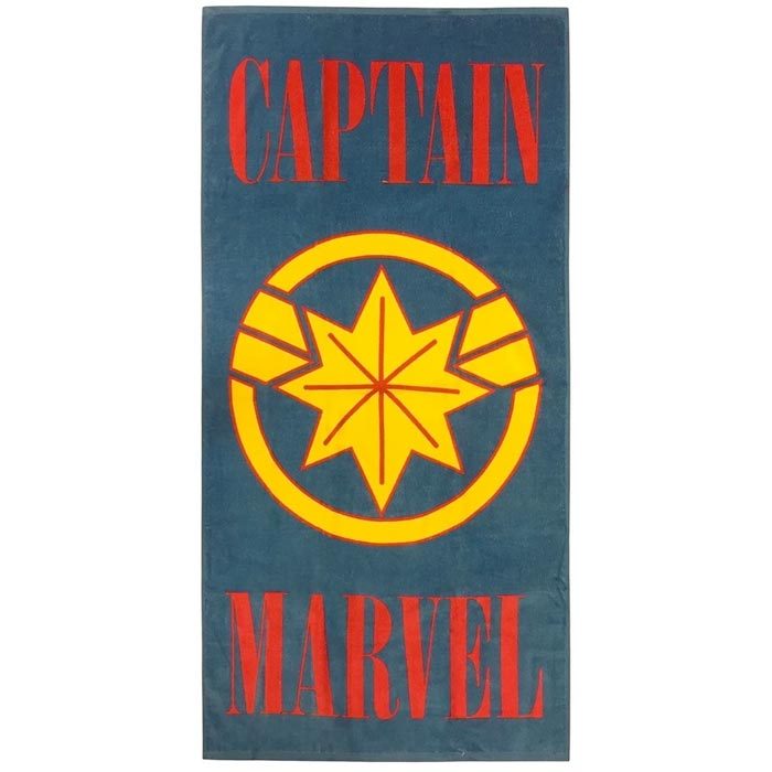 Captain Marvel Towel Logo