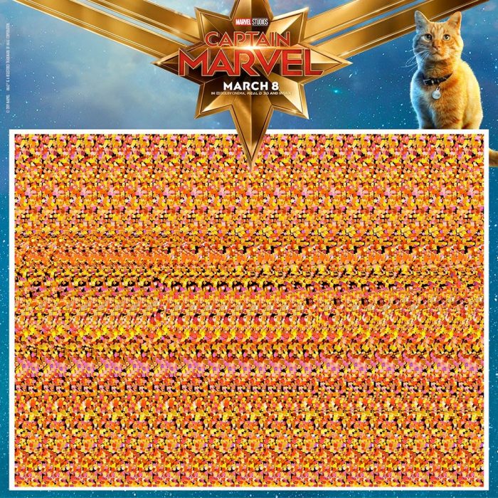 Captain Marvel Magic Eye