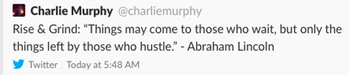 Charlie Murphy tweet