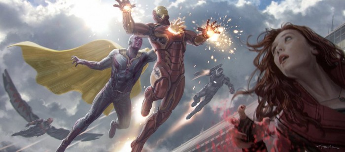 Captain America: Civil War - Concept Art - Iron Man vs Vision
