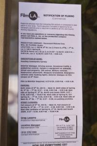 Cloverfield Shooting Notice