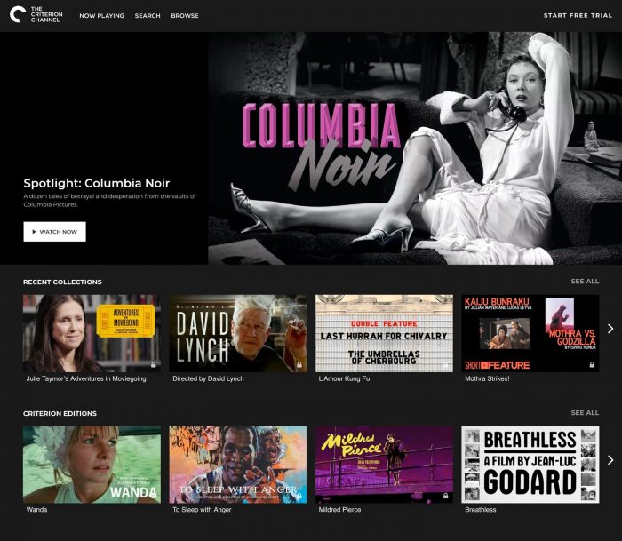 The Criterion Channel's Launch LineUp Revealed, Sign Up Now For A 30