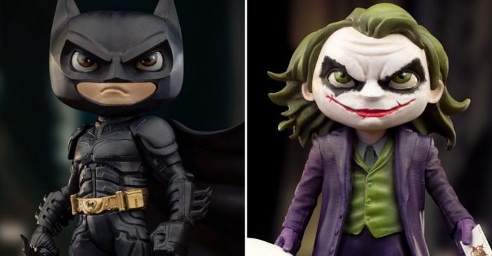 The Dark Knight - Batman and Joker Minico Statues