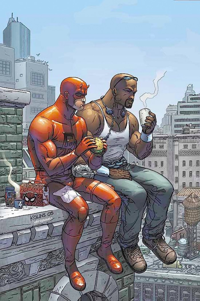Daredevil and Luke Cage Rooftop