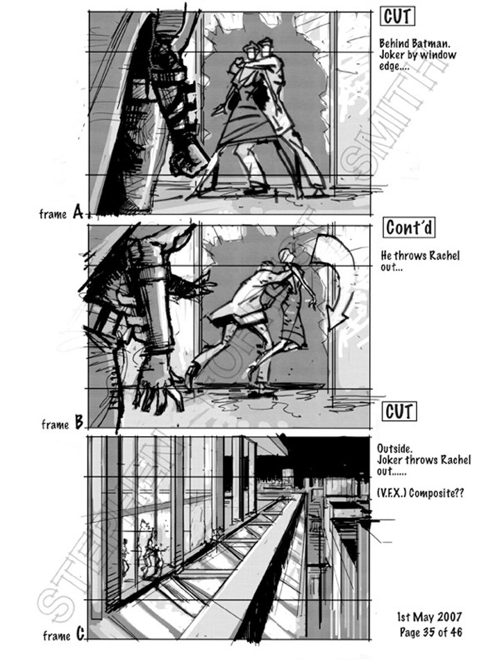 The Dark Knight Storyboards - Party Scene