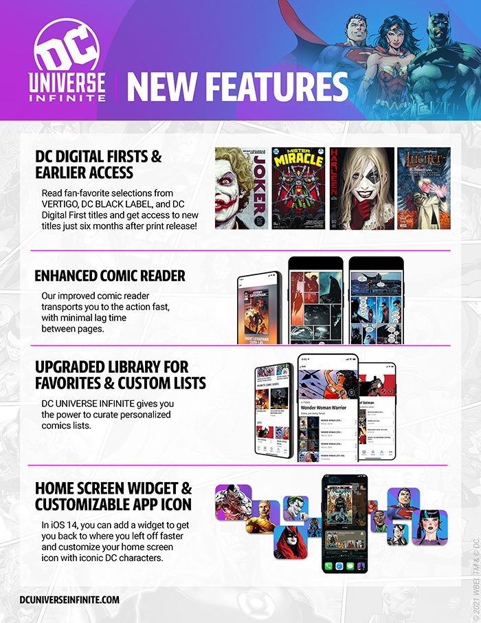 DC Universe Infinite Customizable Features