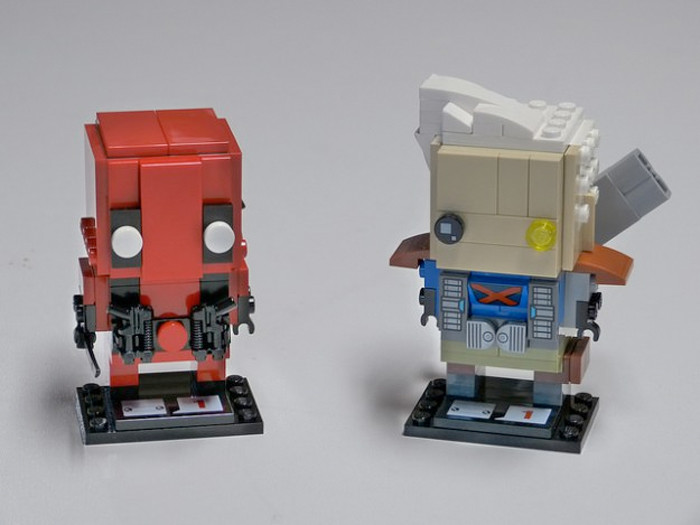 Deadpool and Cable Brickheadz