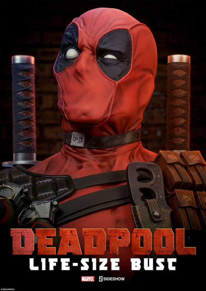 Deadpool Life Size Bust