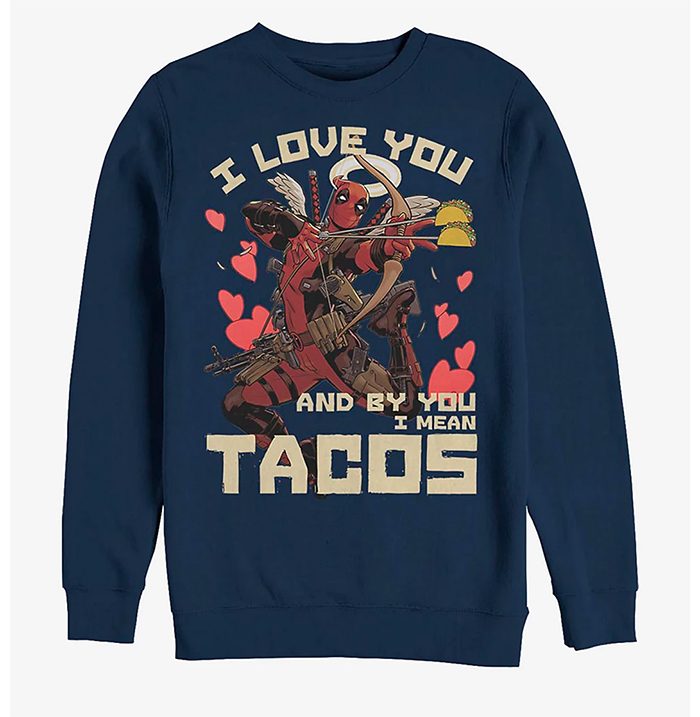 Deadpool Love and Tacos Sweatshirt