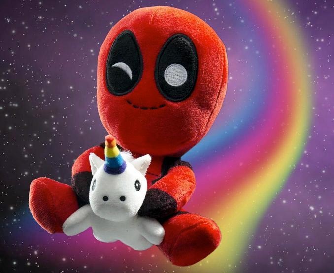 Deadpool with Unicorn Plush