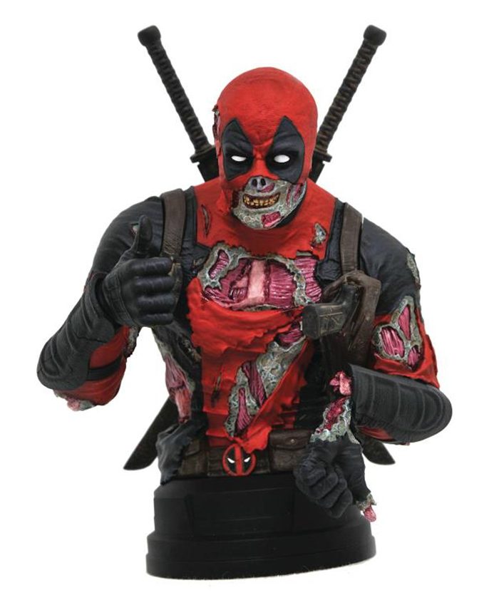 Zombie Deadpool Bust