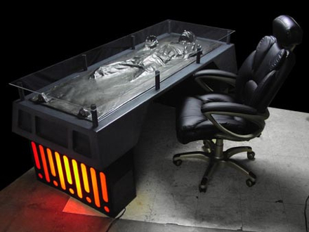 The Han Solo in Carbonite Executive Desk