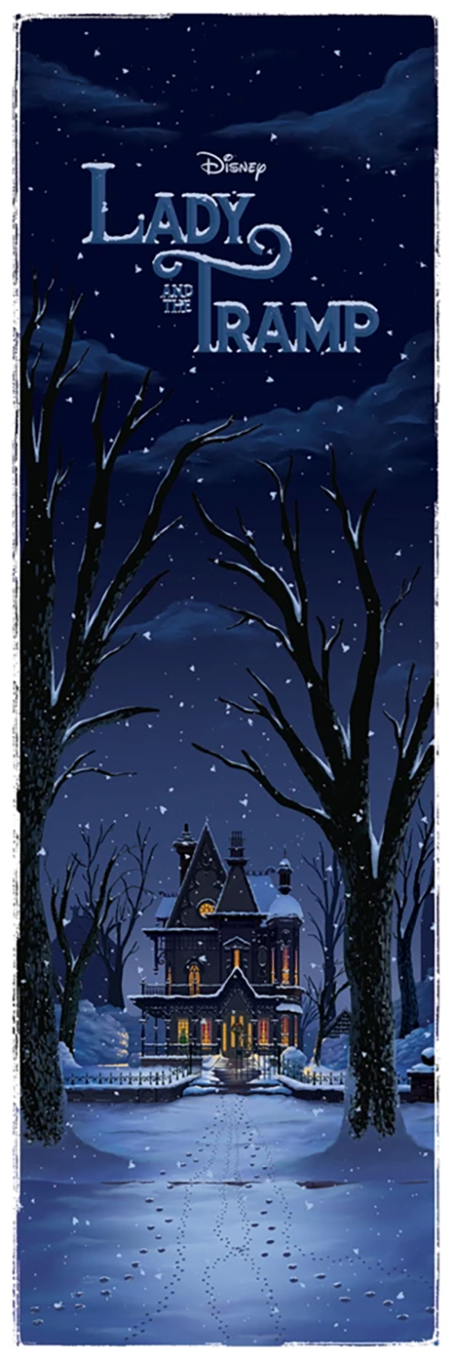 Ben Harman Disney Dreamland Art - Lady and the Tramp Winter
