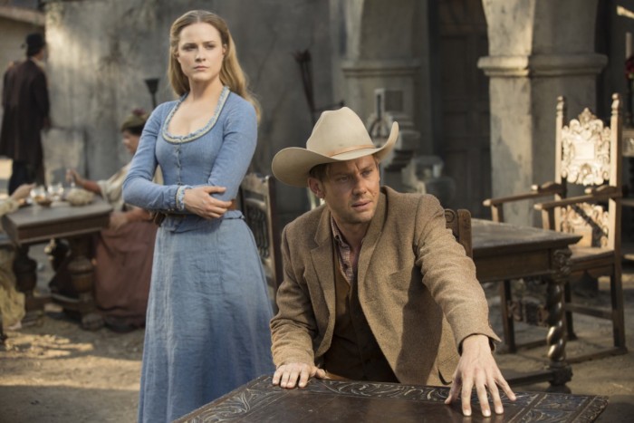 evan rachel wood and jimmi in westworld episode 5