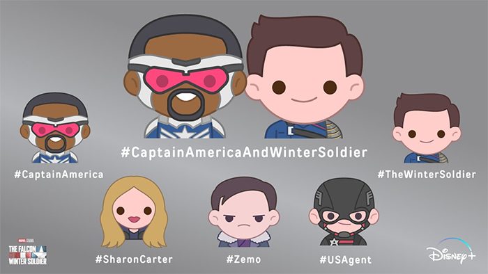 The Falcon and The Winter Soldier - 100% Soft Emojis