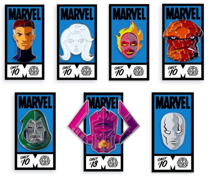 Fantastic Four Mondo Enamel Pins