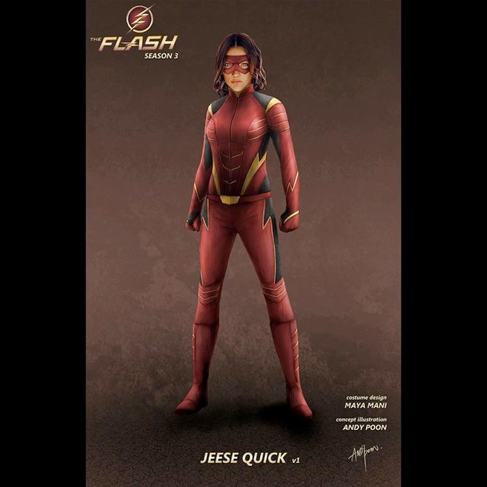 The Flash - Jesse Quick Concept Art