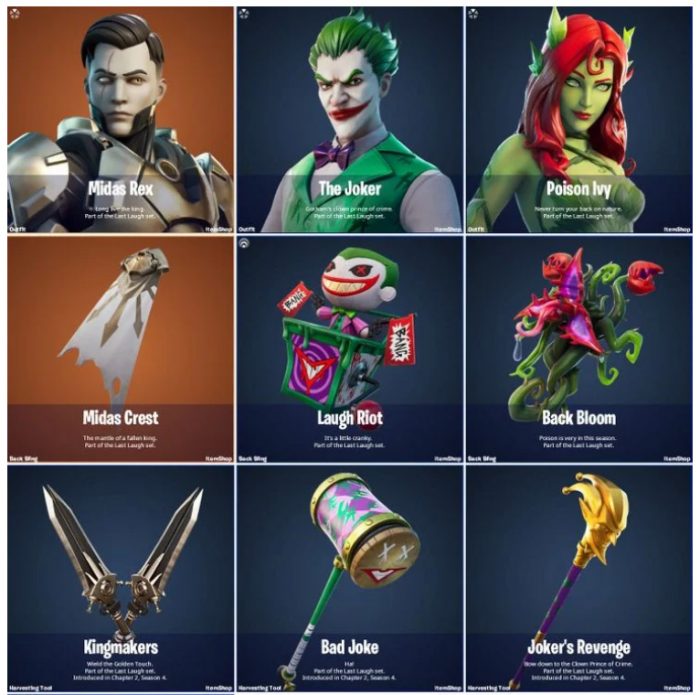 Fortnite Joker and Poison Ivy Bundle