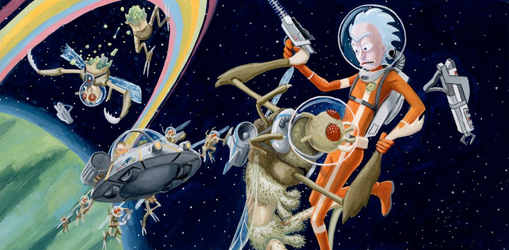 Cool Stuff: The Gallery 1988 Rick and Morty Art Show Gets Schwifty