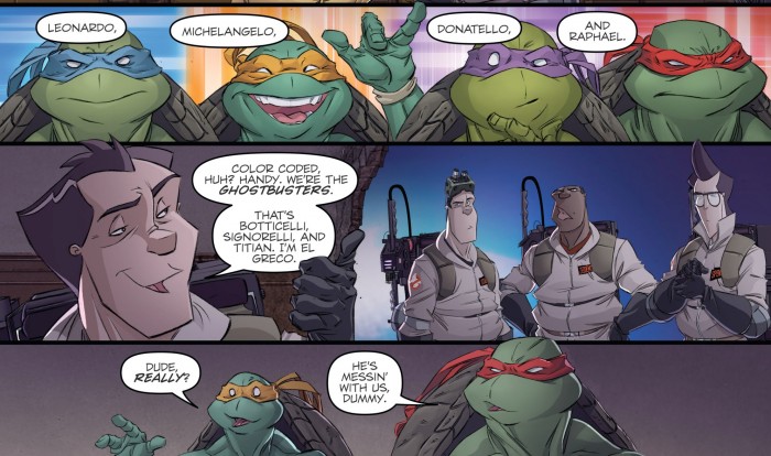 Ghostbusters Crossover Comic Cover - TMNT