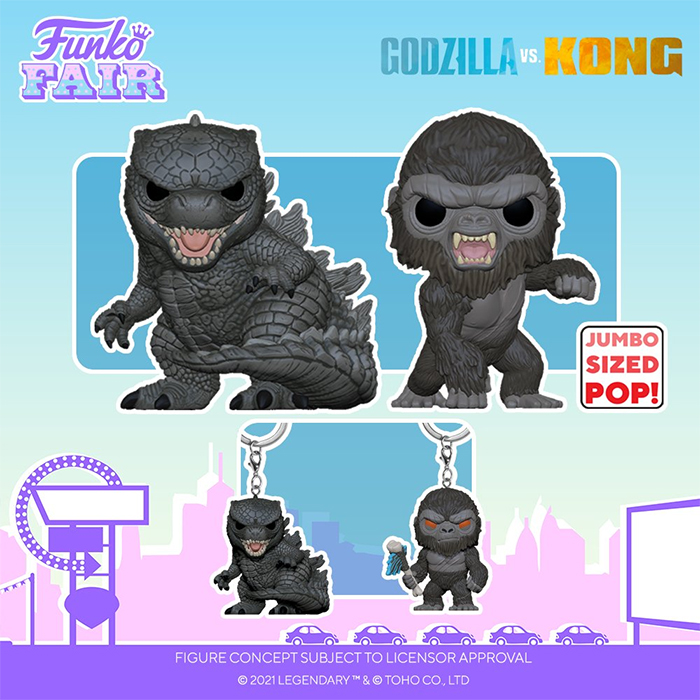 Godzilla Funko POP Godzilla Vs Kong Vinyl Collectable Figure POP Keychain 