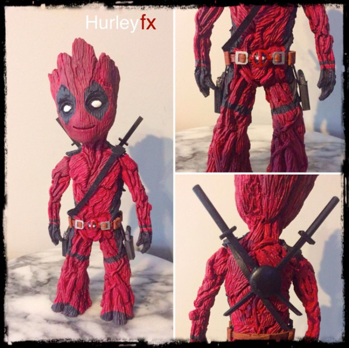 Groot and Deadpool Mash-up - Grootpool