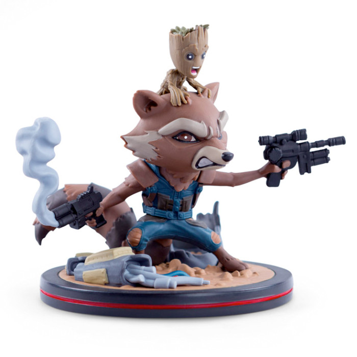 Rocket Raccoon and Groot Q-Fig