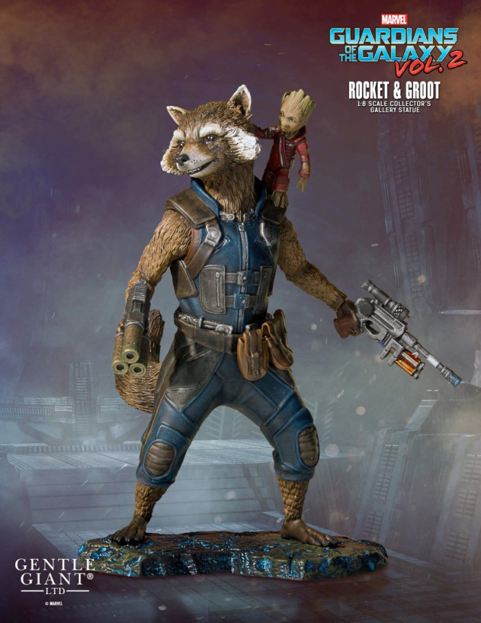 Guardians of the Galaxy 2 - Rocket and Groot Statue - Gentle Giant