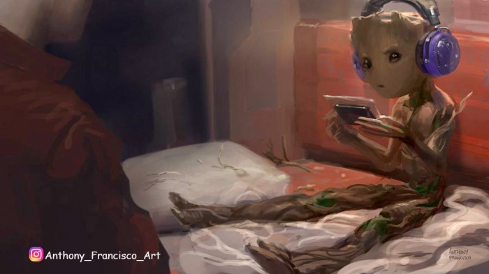 Guardians of the Galaxy 2 - Adolescent Groot Concept Art