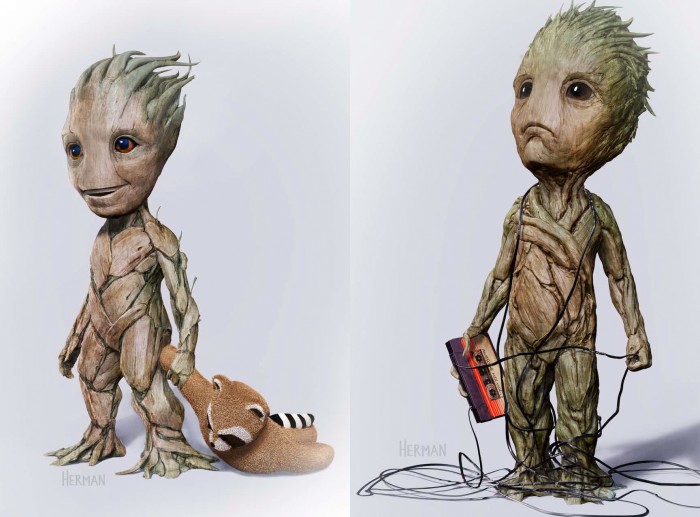 Guardians of the Galaxy 2 Concept Art - Baby Groot