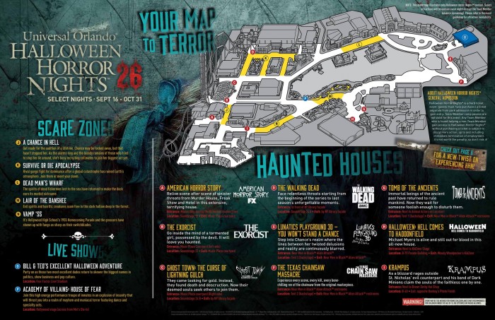 halloween horror nights map