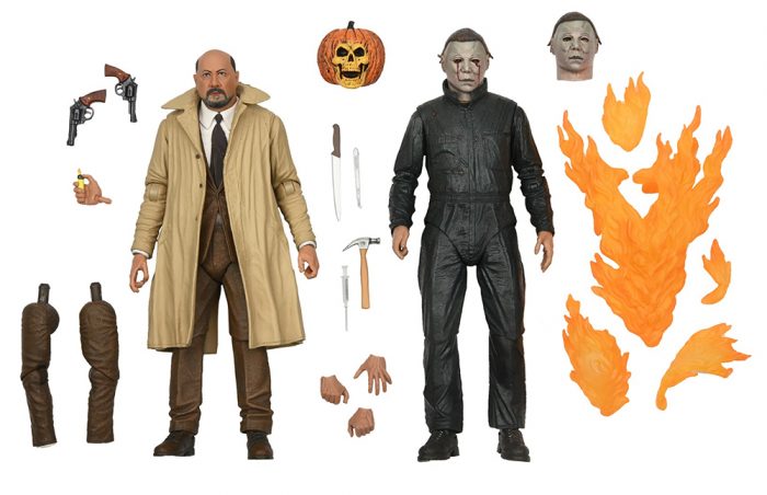 NECA Halloween II Action Figures - Michael Myers and Dr. Loomis