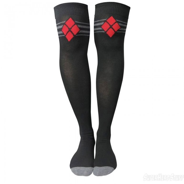 Harley Quinn Thigh High Socks