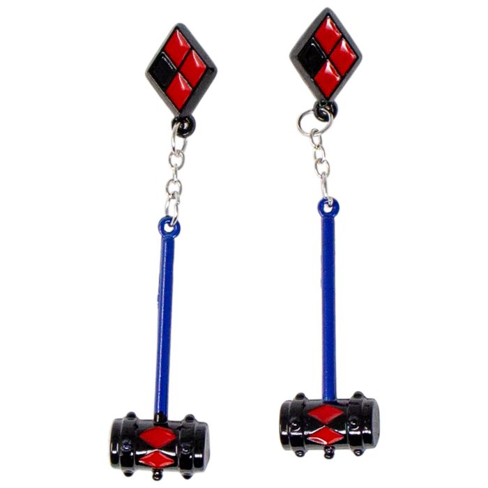 Harley Quinn - Mallet Earrings