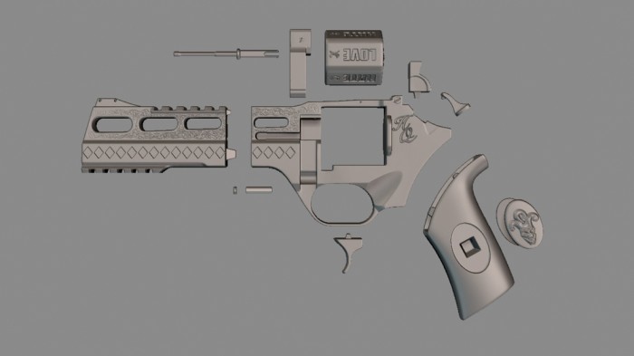 Harley Quinn 3D Printed Gun