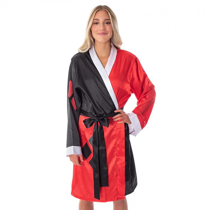 Harley Quinn Satin Silk Robe