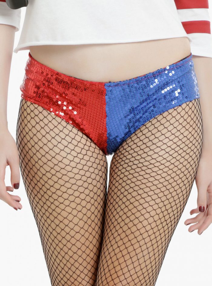 Harley Quinn Sequin Hot Pant