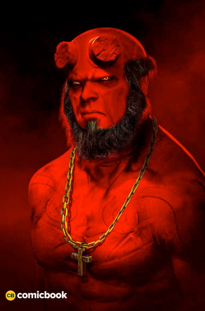 David Harbour as Hellboy